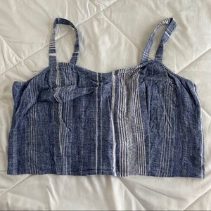 Express Striped Fitted Tank